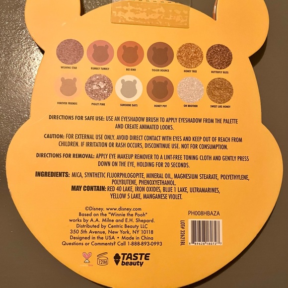 4 for 1! ADORABLE WINNIE THE POOH! POOH & 2 POOH LIP BALMS & EYESHADOW PALETTE! - Picture 3 of 7